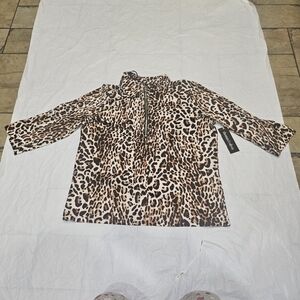 NWT Thomas & Olivia Animal Print Top Sz S